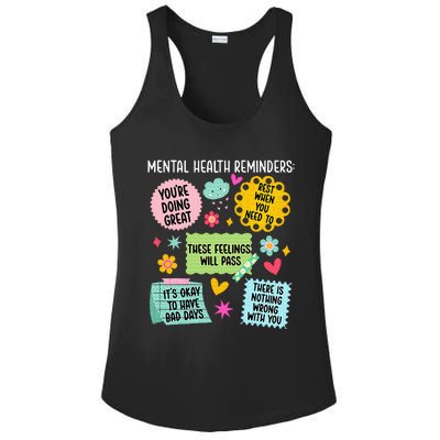 Mental Health Reminders Mental Health Awareness Month Ladies PosiCharge Competitor Racerback Tank