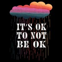 Mental Health Rain It's OKAY To Not Be Ok Visor