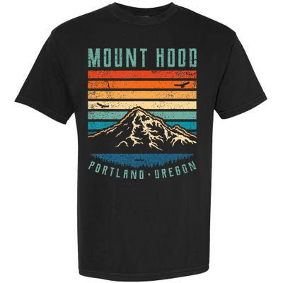 Mt Hood Retro Mount Hood Portland Oregon Garment-Dyed Heavyweight T-Shirt