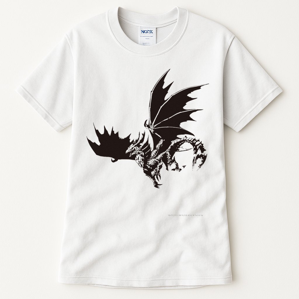 MONSTER HUNTER RISE：SUNBREAK Malzeno illustration Tall T-Shirt