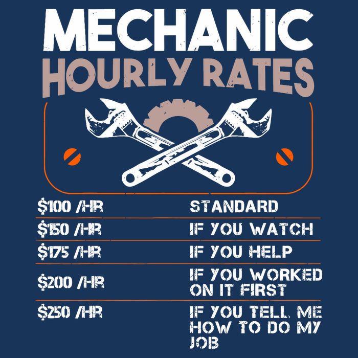Mechanic Hourly Rate Gift For Funny Labor Rates Flat Bill Trucker Hat