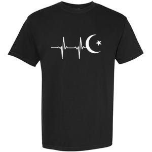 Muslim heartbeats, Ramadan Kareem moon Crescent Eid Garment-Dyed Heavyweight T-Shirt