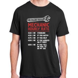 Mechanic Hourly Rate Funny Car Motorcycle Labor Gift Meaningful Gift Adult ChromaSoft Performance T-Shirt