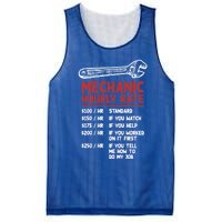 Mechanic Hourly Rate Funny Car Motorcycle Labor Gift Meaningful Gift Mesh Reversible Basketball Jersey Tank