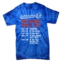 Mechanic Hourly Rate Funny Car Motorcycle Labor Gift Meaningful Gift Tie-Dye T-Shirt