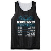 Mechanic Hourly Rate | Auto Mechanic Gifts Mesh Reversible Basketball Jersey Tank