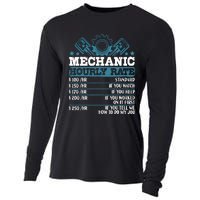 Mechanic Hourly Rate | Auto Mechanic Gifts Cooling Performance Long Sleeve Crew