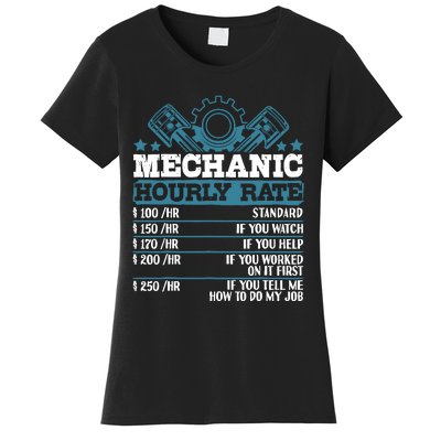 Mechanic Hourly Rate | Auto Mechanic Gifts Women's T-Shirt