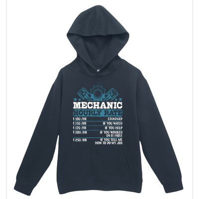 Mechanic Hourly Rate | Auto Mechanic Gifts Urban Pullover Hoodie