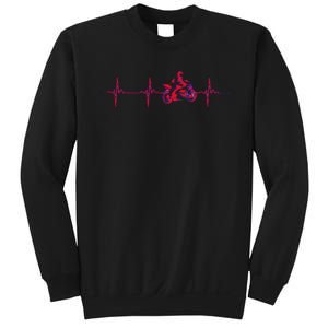 Motorcycle Heartbeat Sportbike Crotch Rocket Sweatshirt