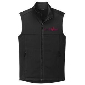 Motorcycle Heartbeat Sportbike Crotch Rocket Collective Smooth Fleece Vest