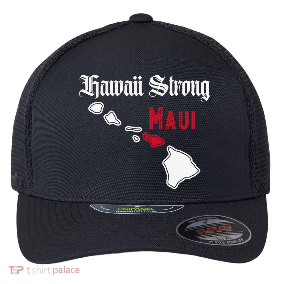 Maui Hawaii Strong Hawaii Flexfit Unipanel Trucker Cap