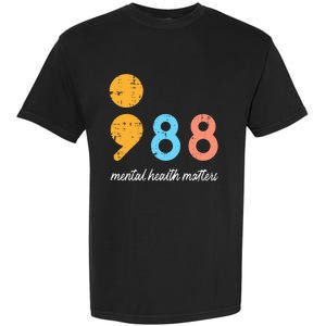 Mental Health Semicolon 98 Depression Awareness Garment-Dyed Heavyweight T-Shirt