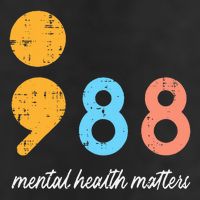 Mental Health Semicolon 98 Depression Awareness 7 Panel Mesh Trucker Snapback Hat