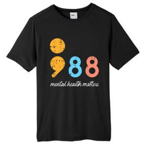 Mental Health Semicolon 98 Depression Awareness Tall Fusion ChromaSoft Performance T-Shirt