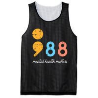 Mental Health Semicolon 98 Depression Awareness Mesh Reversible Basketball Jersey Tank