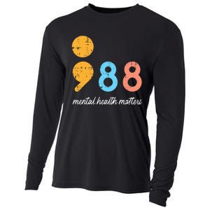 Mental Health Semicolon 98 Depression Awareness Cooling Performance Long Sleeve Crew