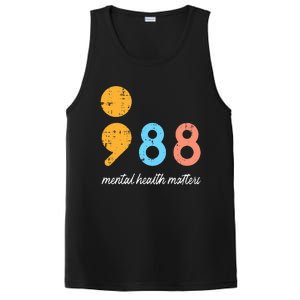 Mental Health Semicolon 98 Depression Awareness PosiCharge Competitor Tank