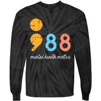 Mental Health Semicolon 98 Depression Awareness Tie-Dye Long Sleeve Shirt