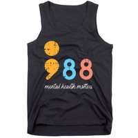 Mental Health Semicolon 98 Depression Awareness Tank Top