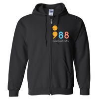 Mental Health Semicolon 98 Depression Awareness Full Zip Hoodie