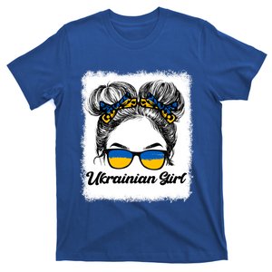 Messy Hair Sunglasses Ukrainian Ukraine Pride Patriotic Gift T-Shirt