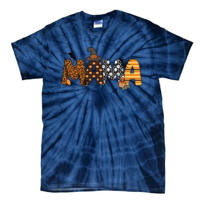 Mama Halloween Spooky Season Family Matching Tie-Dye T-Shirt