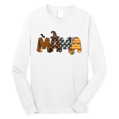 Mama Halloween Spooky Season Family Matching Long Sleeve Shirt