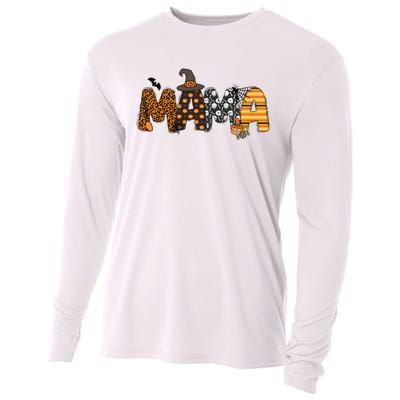 Mama Halloween Spooky Season Family Matching Cooling Performance Long Sleeve Crew