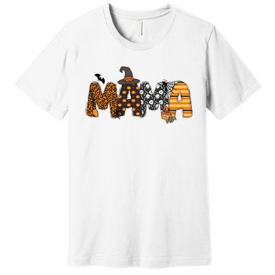 Mama Halloween Spooky Season Family Matching Premium T-Shirt