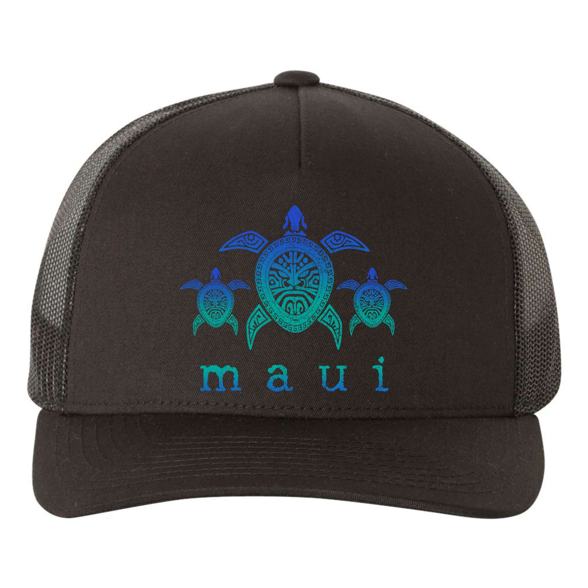 Maui Hawaii Sea Turtles Hawaiian Scuba Diving Souvenir Yupoong Adult 5-Panel Trucker Hat