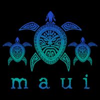 Maui Hawaii Sea Turtles Hawaiian Scuba Diving Souvenir Cooling Performance Crew T-Shirt