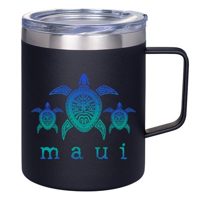 Maui Hawaii Sea Turtles Hawaiian Scuba Diving Souvenir 12oz Stainless Steel Coffee Mug