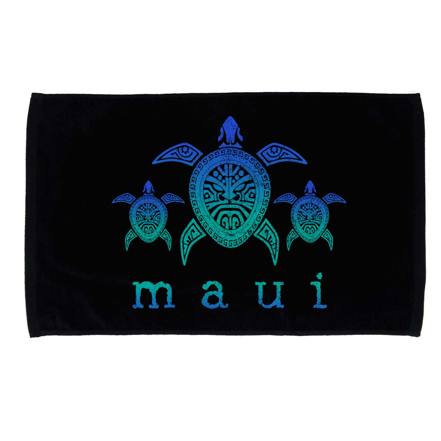 Maui Hawaii Sea Turtles Hawaiian Scuba Diving Souvenir Microfiber Hand Towel