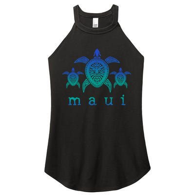 Maui Hawaii Sea Turtles Hawaiian Scuba Diving Souvenir Women's Perfect Tri Rocker Tank