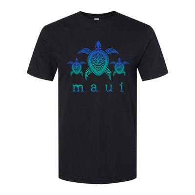 Maui Hawaii Sea Turtles Hawaiian Scuba Diving Souvenir Softstyle CVC T-Shirt