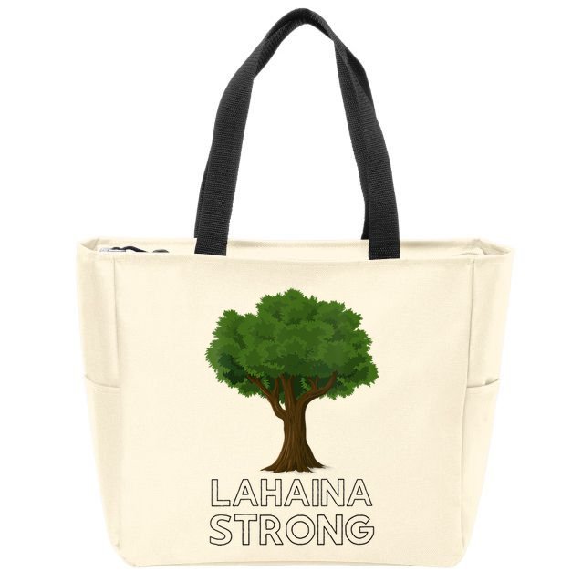 Maui Hawaii Strong Maui Wildfire Lahaina Survivor Zip Tote Bag