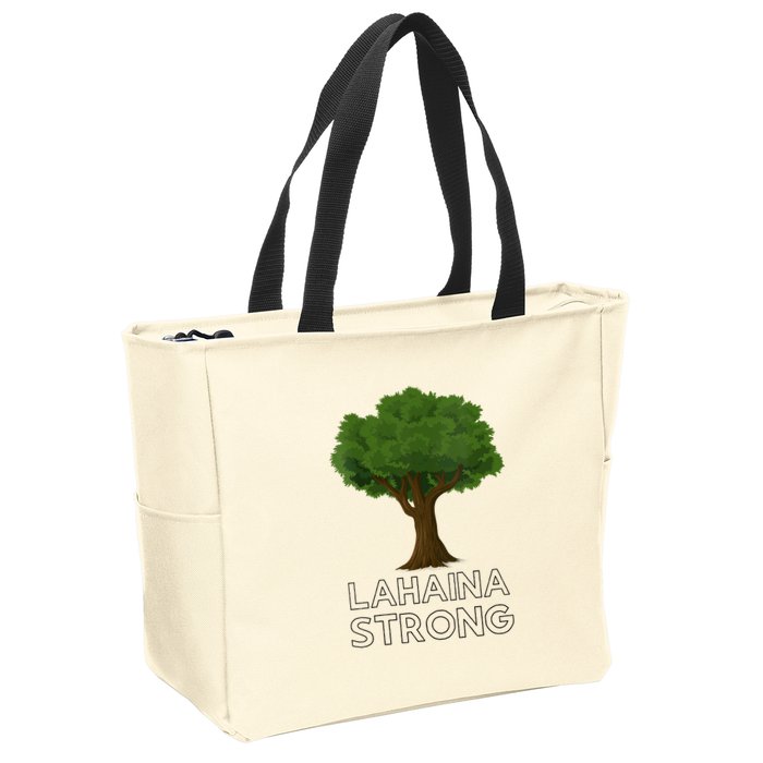 Maui Hawaii Strong Maui Wildfire Lahaina Survivor Zip Tote Bag