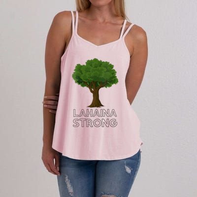 Maui Hawaii Strong Maui Wildfire Lahaina Survivor Women's Strappy Tank