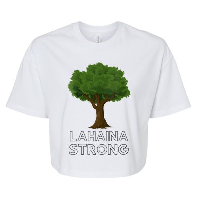 Maui Hawaii Strong Maui Wildfire Lahaina Survivor Bella+Canvas Jersey Crop Tee