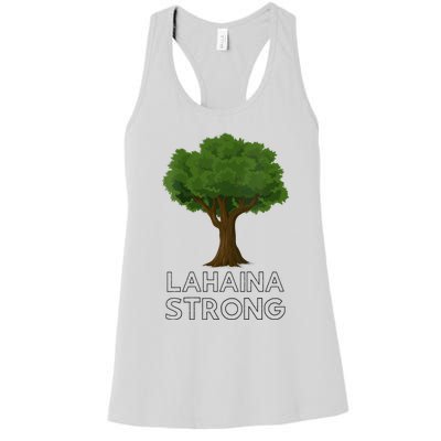 Maui Hawaii Strong Maui Wildfire Lahaina Survivor Women's Racerback Tank