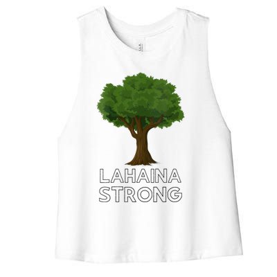 Maui Hawaii Strong Maui Wildfire Lahaina Survivor Women's Racerback Cropped Tank