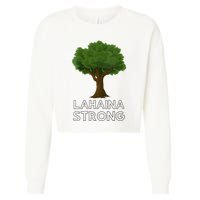 Maui Hawaii Strong Maui Wildfire Lahaina Survivor Cropped Pullover Crew