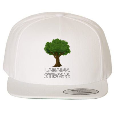 Maui Hawaii Strong Maui Wildfire Lahaina Survivor Wool Snapback Cap