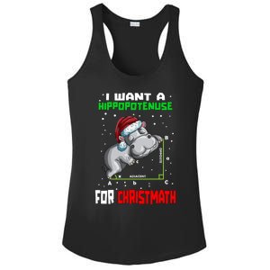 Math Hippopotamus Saying I Want A Hippopotenuse For Gift Ladies PosiCharge Competitor Racerback Tank