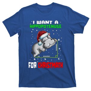 Math Hippopotamus Saying I Want A Hippopotenuse For Gift T-Shirt