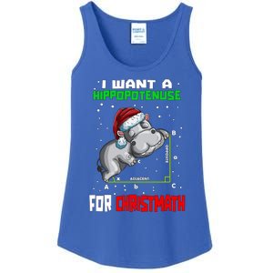 Math Hippopotamus Saying I Want A Hippopotenuse For Gift Ladies Essential Tank