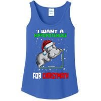 Math Hippopotamus Saying I Want A Hippopotenuse For Gift Ladies Essential Tank