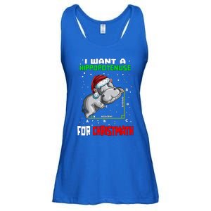 Math Hippopotamus Saying I Want A Hippopotenuse For Gift Ladies Essential Flowy Tank