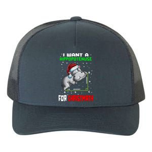 Math Hippopotamus Saying I Want A Hippopotenuse For Gift Yupoong Adult 5-Panel Trucker Hat